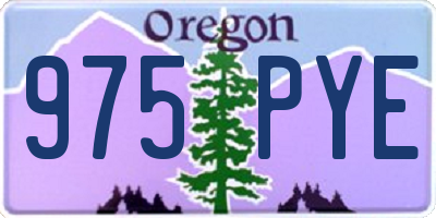 OR license plate 975PYE
