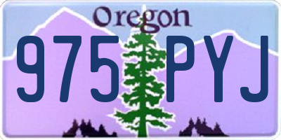 OR license plate 975PYJ