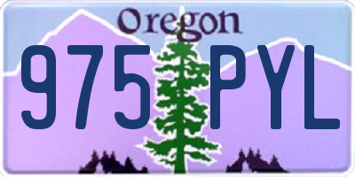 OR license plate 975PYL