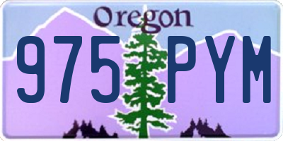 OR license plate 975PYM