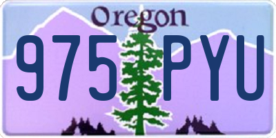 OR license plate 975PYU