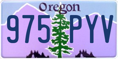 OR license plate 975PYV