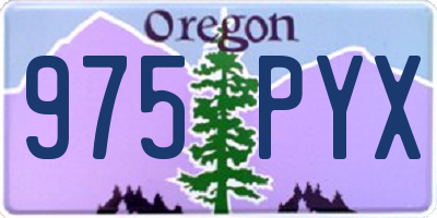 OR license plate 975PYX