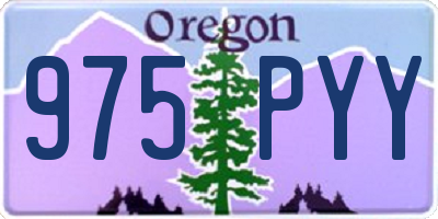 OR license plate 975PYY