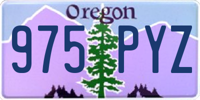 OR license plate 975PYZ