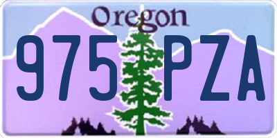 OR license plate 975PZA