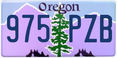 OR license plate 975PZB