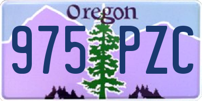 OR license plate 975PZC