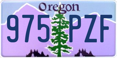 OR license plate 975PZF