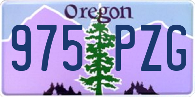 OR license plate 975PZG