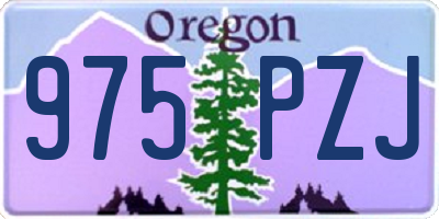 OR license plate 975PZJ