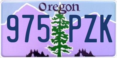 OR license plate 975PZK