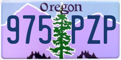 OR license plate 975PZP
