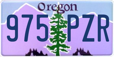OR license plate 975PZR