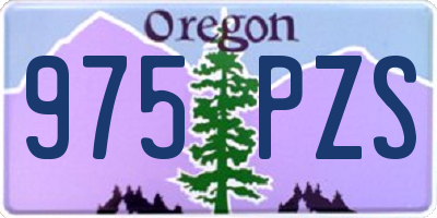 OR license plate 975PZS