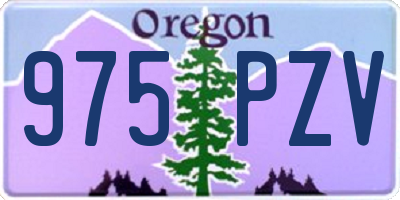 OR license plate 975PZV