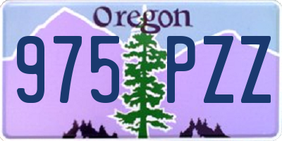 OR license plate 975PZZ