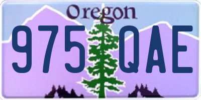 OR license plate 975QAE