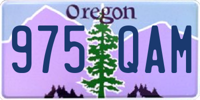 OR license plate 975QAM