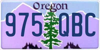 OR license plate 975QBC