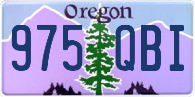 OR license plate 975QBI