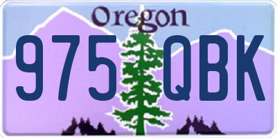 OR license plate 975QBK