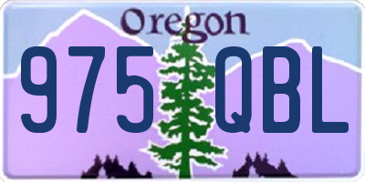 OR license plate 975QBL
