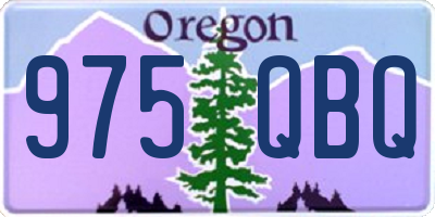 OR license plate 975QBQ