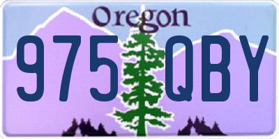 OR license plate 975QBY