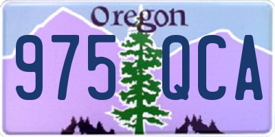 OR license plate 975QCA