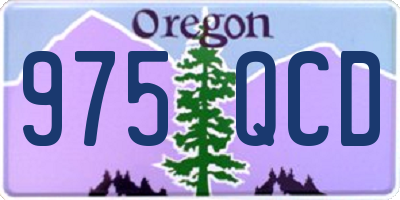 OR license plate 975QCD