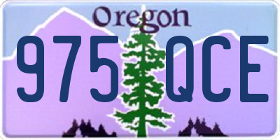 OR license plate 975QCE