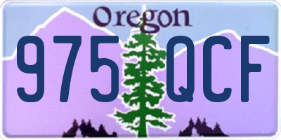 OR license plate 975QCF