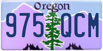 OR license plate 975QCM