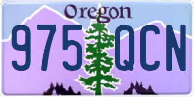 OR license plate 975QCN