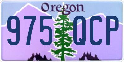 OR license plate 975QCP