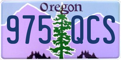 OR license plate 975QCS