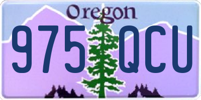 OR license plate 975QCU