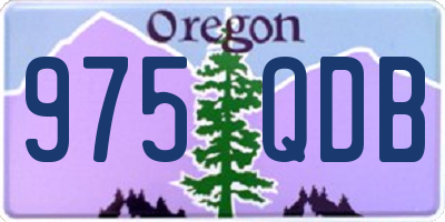 OR license plate 975QDB