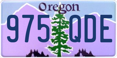 OR license plate 975QDE