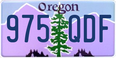 OR license plate 975QDF