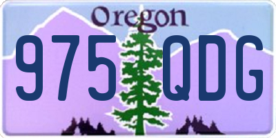 OR license plate 975QDG