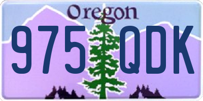 OR license plate 975QDK