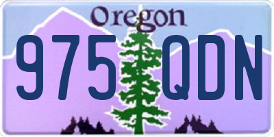 OR license plate 975QDN