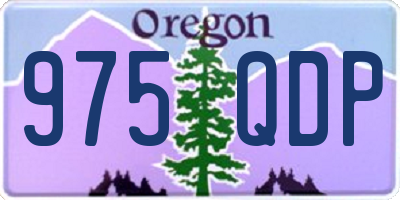 OR license plate 975QDP