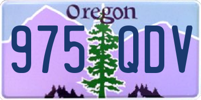 OR license plate 975QDV