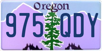 OR license plate 975QDY