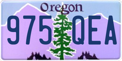 OR license plate 975QEA