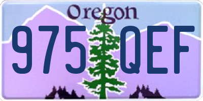OR license plate 975QEF