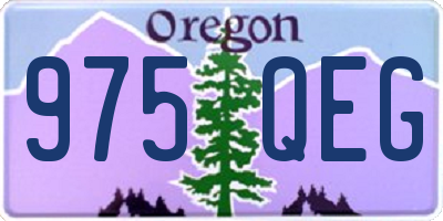 OR license plate 975QEG